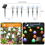 20 LED Solar Mushroom Garden Lights for Outdoors