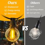 100ft Waterproof LED String Lights for Outdoors