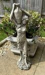 Elegant Lady Garden Statue with Wine Jug