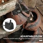 Outsunny 2-in-1 Waterfall Fountain with Birdhouse