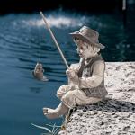 Frederic the Little Fisherman Garden Statue
