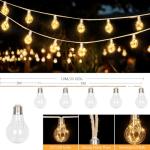 Solar Outdoor Garden String Lights with Remote