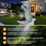 Solar Cat Garden Statue with LED Lights