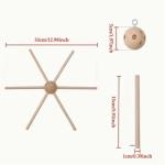 Wooden Mobile Frame Kit with Wind Chimes