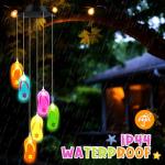 Tropical Beach Flip Flop Solar Wind Chimes