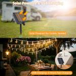 Solar Outdoor Garden String Lights with Remote