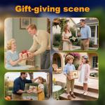 Solar Cat Garden Statue with LED Lights