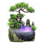 Indoor Tabletop Rockery Waterfall Fountain with Humidifier