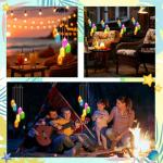 Tropical Beach Flip Flop Solar Wind Chimes