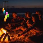 Tropical Beach Flip Flop Solar Wind Chimes