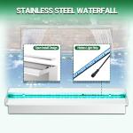 90cm Stainless Steel Waterfall Blade Kit with LED Lights