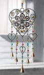 Namaste Heart Glass Bead Wind Chime