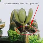 Indoor Tabletop Rockery Waterfall Fountain with Humidifier