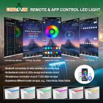 90cm Stainless Steel Waterfall Blade Kit with LED Lights