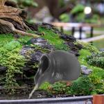 Ceramic Waterfall Jar Zen Fountain Decor 6.3