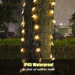 FANSIR 50 LED Solar String Lights, 23ft