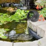 Ceramic Waterfall Jar Zen Fountain Decor 6.3