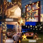 FANSIR 50 LED Solar String Lights, 23ft