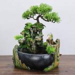 Indoor Tabletop Rockery Waterfall Fountain with Humidifier