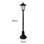 Solar-Powered LED Garden Lanterns - Black (Set of 2)