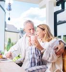 Purple Lighthouse Hanging Sea Glass Wind Chime