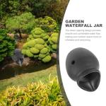 Ceramic Waterfall Jar Zen Fountain Decor 6.3