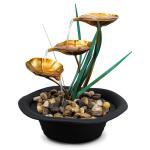 Lotus Design Indoor Water Fountain with LED Lights