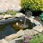 Ceramic Waterfall Jar Zen Fountain Decor 6.3