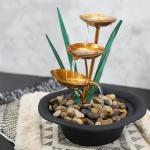 Lotus Design Indoor Water Fountain with LED Lights