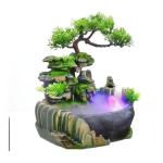 Indoor Tabletop Rockery Waterfall Fountain with Humidifier