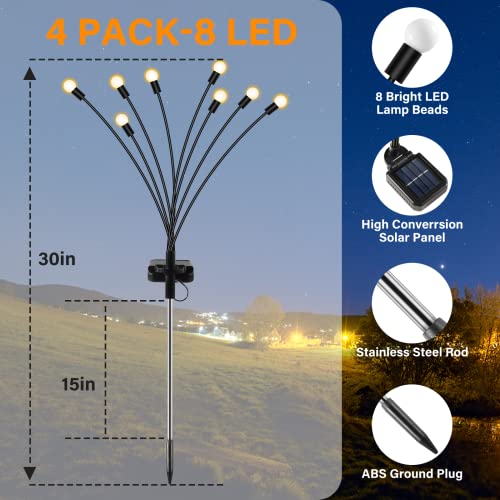 Solar Firefly Lights for Pathway Yard Patio Decoration