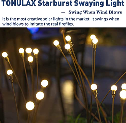 TONULAX Solar Swaying Lights - Yard Decorations Set