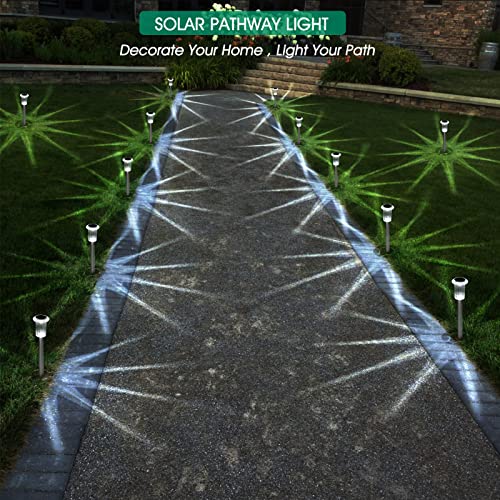 10 Pack Solar Stake Lights for Garden Pathways