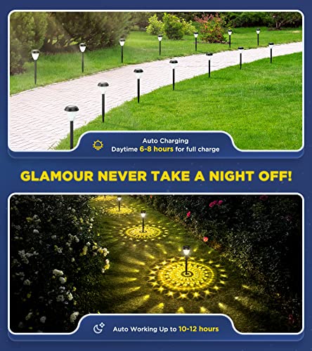 Solar Pathway Lights, 10-Pack, 12H Auto On/Off