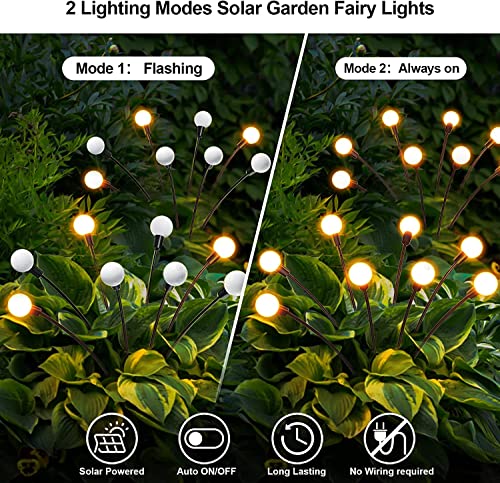 Pack of 4 Solar Wind Dance Firefly Lights