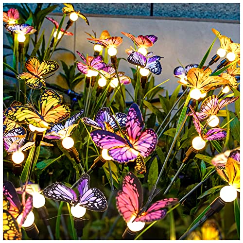 Solar Butterfly Garden Lights - Swing in the Wind