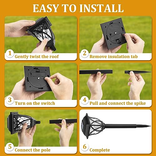 GIGALUMI Solar Garden Lights - Outdoor Decorative Fountains