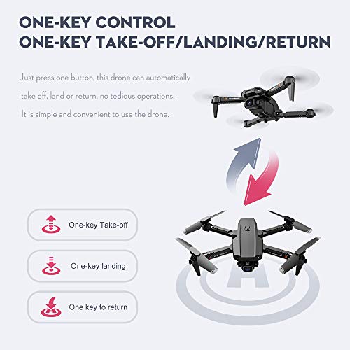 Dual Camera Drone 4K, Track Flight, Gesture Control
