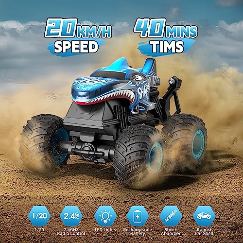 1:20 RC Monster Truck with 360° Rotation