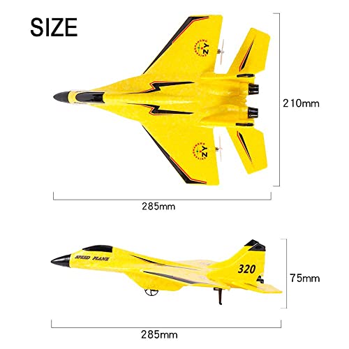 Yellow RC Remote Control Airplane Beginner Toy