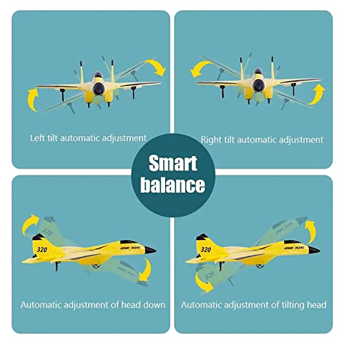 Yellow RC Remote Control Airplane Beginner Toy