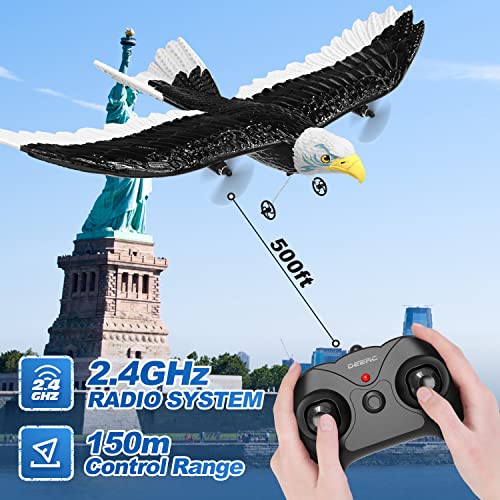 DEERC RC Eagle Plane: Easy-Fly Remote Control Airplane