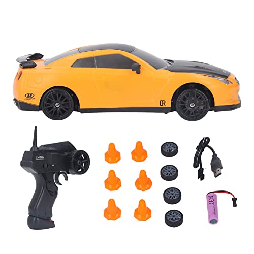 Yellow RC Drift Car, 4WD Racing Toys
