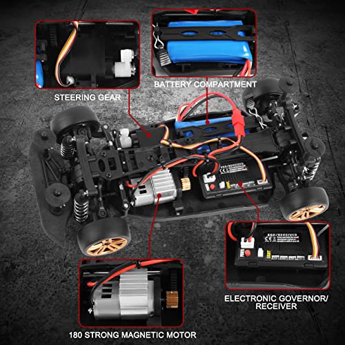 Goolsky RC Drift Car 1/18 - High Speed 4WD 30km/h
