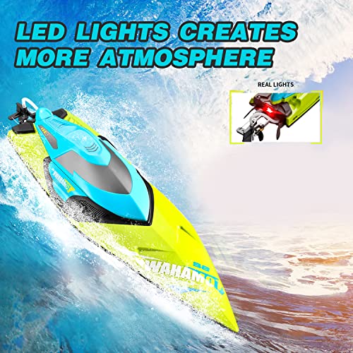 4DRC S2 High Speed RC Boat with LED Lights