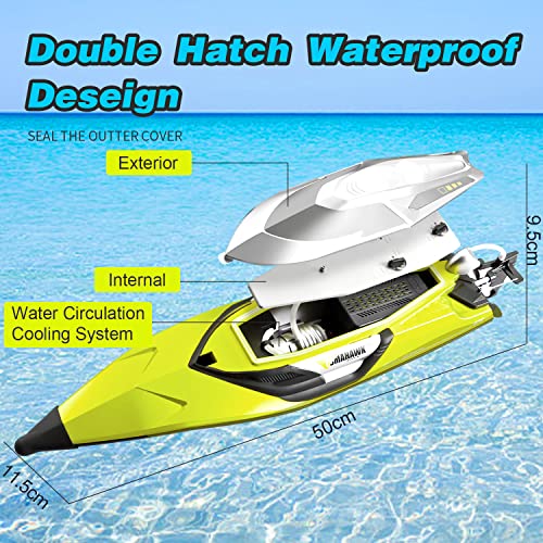 4DRC S2 High Speed RC Boat with LED Lights