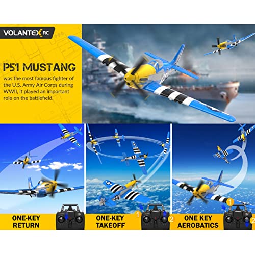 HTLNUZD P51 Remote Control Plane with Xpilot System