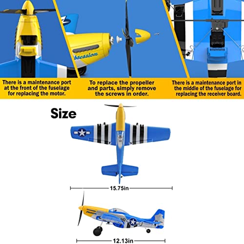HTLNUZD P51 Remote Control Plane with Xpilot System