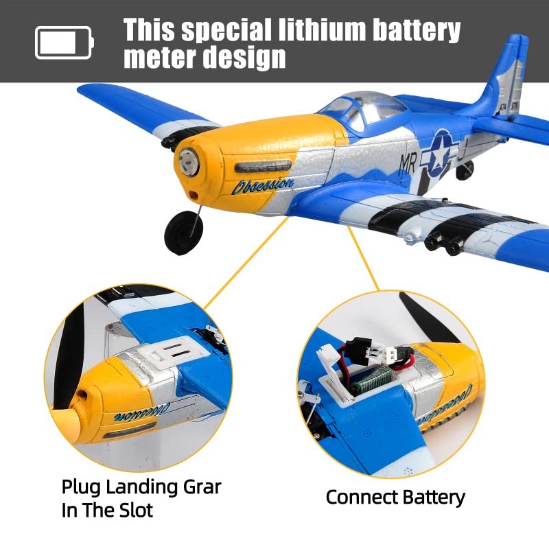 HTLNUZD P51 Remote Control Plane with Xpilot System