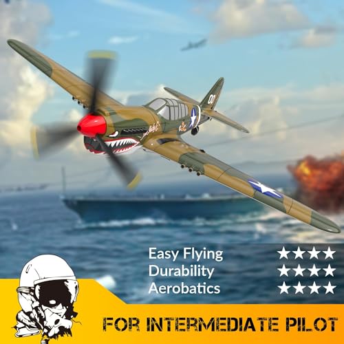 VOLANTEXRC P40 Warhawk RC Plane for Beginners and Experts (761-13)